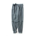thumbnail image 1 of WOLLED Kids Boys Casual Long Trousers Toddler Jogging Sweat Pants Little Boys Summer Solid Color Anti-Mosquito Lantern Pants 2-14 Years, 1 of 9