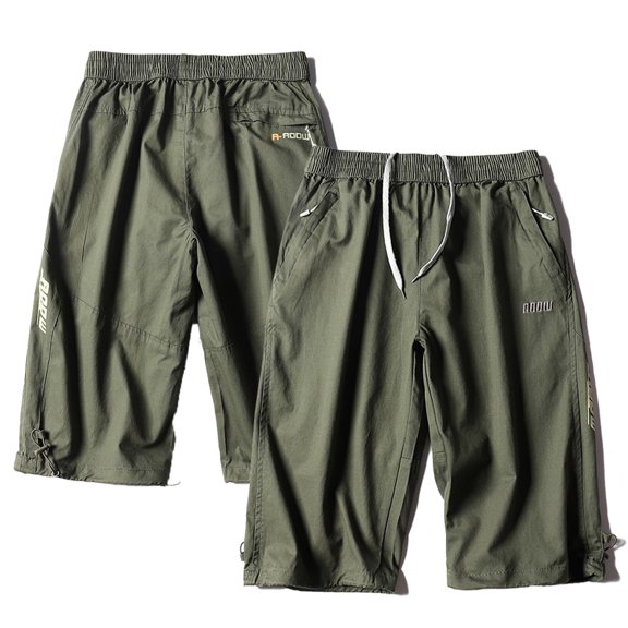 WOLLED Kids Boys Cotton Shorts Teenagers with Pocket Five Points Pants for 8-15 Years Summer Casual Sweat Shorts