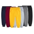 thumbnail image 1 of WOLLED Kids Boys Girls Cotton Long Trousers Summer Solid Color Elastic Waist Pants Toddler Jogging Sweat Pants for 1-9 T, 1 of 9