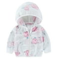 thumbnail image 1 of WOLLED Kids Boys Girls Hooded Sunscreen Jacket Toddler Summer Printed Long Sleeve Sunscreen Clothing for 1-8 T, 1 of 9