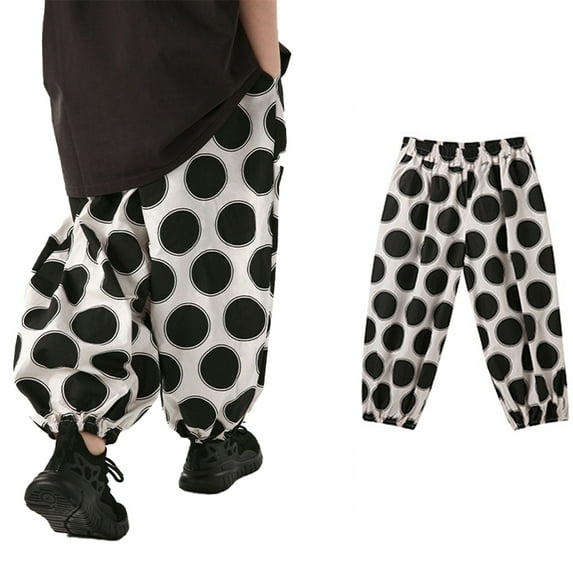 WOLLED Kids Boys Girls Loose Pants Toddler Printing Trousers for 2-12 Y Boys Anti-Mosquito Casual Pants