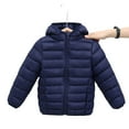 thumbnail image 1 of WOLLED Kids Boys Girls Thicken Hooded Coats Jackets Kids Toddler Winter Warm Snow Clothes Outwear for 2-17Y, 1 of 9