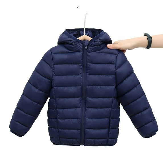 WOLLED Kids Boys Girls Thicken Hooded Coats Jackets Kids Toddler Winter Warm Snow Clothes Outwear for 2-17Y