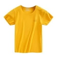 thumbnail image 1 of WOLLED Kids Boys Girls Tops Tees Toddlers Short Sleeve Dry-Fit Crew Neck Summer Active Athletic Performance T-Shirt Non-marking Tops for 2-12Y, 1 of 10