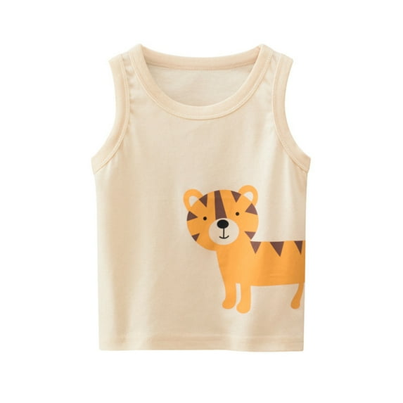 WOLLED Kids Boys Tank Top T-Shirt Toddler Solid color Sleeveless Tees Baby Summer Casual Vest for 1-9 Years