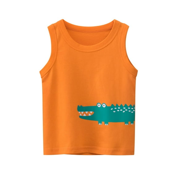 WOLLED Kids Boys Tank Top T-Shirt Toddler Solid color Sleeveless Tees Baby Summer Casual Vest for 1-9 Years