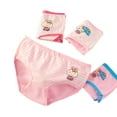 thumbnail image 1 of WOLLED Kids Girls Underwear Triangle Panties 4 Pack for 2-12T Four Seasons Boxer Briefs for Toddler Cute Printing Four Corners Shorts Boxer Jock for Girls, 1 of 10