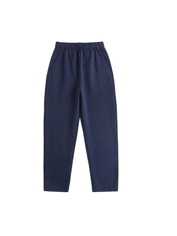 Kids Toddler Boys Girls Jogger Pants Youth Spring Summer Solid Colour Cotton Casual Straight Trousers for 4-14 Year