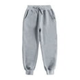 thumbnail image 1 of WOLLED Kids Toddler Boys Girls Jogger Sweat Pants Teenagers Spring Summer Cotton Soft Casual Trousers for 4-14 T, 1 of 9