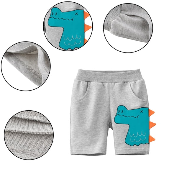 WOLLED Kids Toddler Boys Shorts Sweatpants Shorts Baby Casual Versatile Shorts Kids Pure Cotton Elastic Shorts for 1-9T