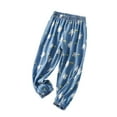 thumbnail image 1 of WOLLED Kids Toddler Girls Boys Denim Pants Toddler Tencel Jogging Sweat Pants Boys Summer Elastic Waist Trousers for 2-9 Years, 1 of 9