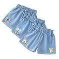 thumbnail image 1 of WOLLED Kids Toddler Girls Summer Denim Shorts Casual Elastic Waist Jeans Shorts Cargo Shorts Pants 3-13Y, 1 of 9