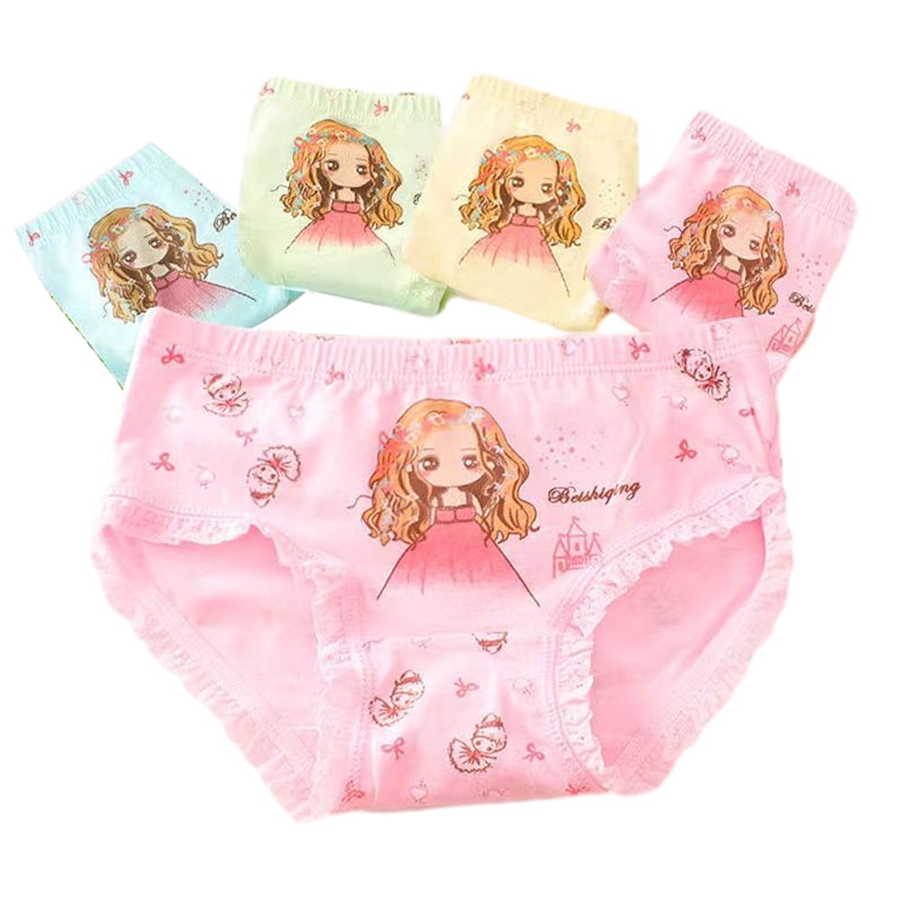 WOLLED Kids Toddler Girls Underwear 4 Pack Comfort Cotton Panties Boxer wolled-kids-toddler-girls-underwear-4-pack-comfort-cotton-panties-boxer