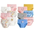 thumbnail image 1 of WOLLED Kids Toddler Girls Underwear Panties 6pack Toddler Soft Cotton Boxer Briefs Triangle Four Corners Shorts for 2-12 Years, 1 of 9