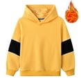 thumbnail image 1 of WOLLED Kids Winter Sweatshirt with Hoodie for Boys Girls, Toddler Long Sleeve Pullover Fleece Sweatsuit Baby Lined Sweatshirts Sweater for 1-12T, 1 of 7