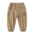 thumbnail image 1 of WOLLED Little Boys Casual Pants Sweatpants with Pockets Summer Cozy Pants for Toddler Kids 1-8 Years Old, 1 of 7