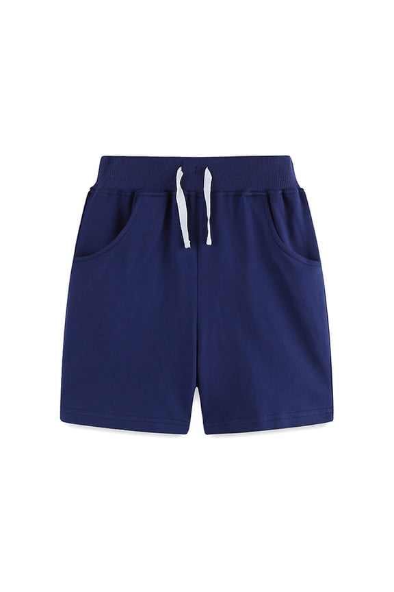 Little Boys Cotton Shorts Kids Solid Colours Five Points Pants Toddler Casual Shorts for 2-7 T