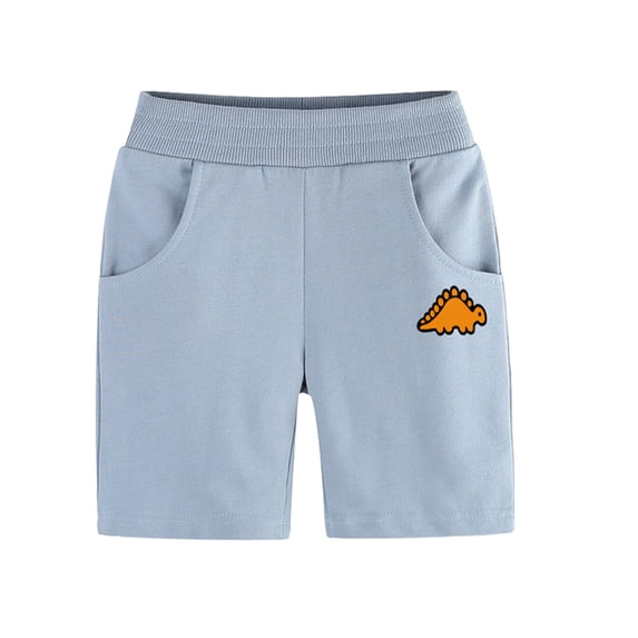 WOLLED Little Boys Cute Shorts Kids Toddler Soft Cotton Casual Pants for 1-9 T Summer Printing Elastic Waist Sweat Shorts