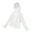thumbnail image 1 of WOLLED Little Boys Girls Hooded Protection Jacket Toddler Solid Color Long Sleeve Sun Shirt for 4-13 Years Girls Summer Breathable Air-Conditioning Clothing, 1 of 9