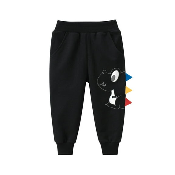 WOLLED Little Boys Sweat Pants Kids Toddler Cartoon Printed Long Trousers Spring Baby Jogger Pants for 1-9 Years