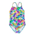 thumbnail image 1 of WOLLED Little Girls Bikini Swimsuits Kids Summer Tank Prints Swimwear Toddler Hawaii Beach Bathing Suit for 2-14 Years, 1 of 9