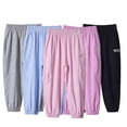 thumbnail image 1 of WOLLED Little Girls Casual Long Trousers Kids Cotton Jogging Sweat Pants for 2-12T Toddler Summer Anti-mosquito Lantern pants, 1 of 9
