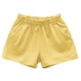 thumbnail image 1 of WOLLED Little Girls Soft Shorts for Kids Baby Cotton Solid Color Shorts Toddler Summer Elastic Waist Sweat Pant for 1-8T, 1 of 9