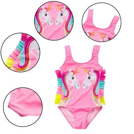 URMAGIC Toddler Girls One Piece Swimsuits Unicorn Sport Halter Swimwear Quick Dry Beach Bathing Suit 2 8 Years Walmart