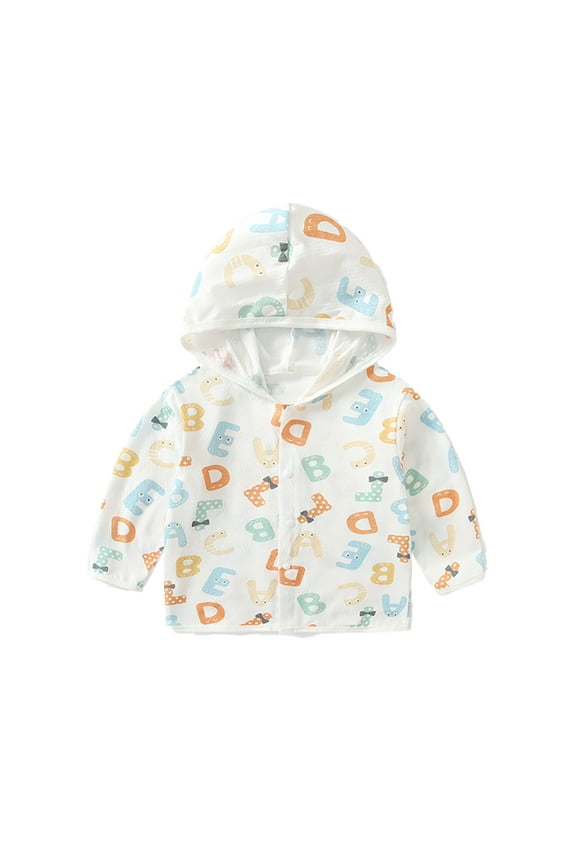 Newborn Ice Silk Sunscreen Jacket (6 Months-24 Months) Baby Boys Girls Cute Long Sleeve Sunscreen Clothing for Infant Summer Comfortable Coat