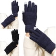 thumbnail image 1 of WOLLED Solid Color Gloves for Youth Kids Students Wool Warm Gloves Boys Girls Five-Finger Touch-Screen Gloves for 12-20Y, 1 of 7