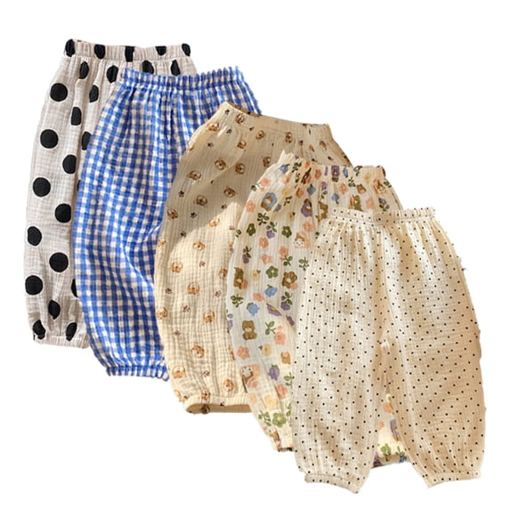 WOLLED Toddler Baby Boys Girls Long Pants Kids Casual Floral Pants with Pocket 2-11T