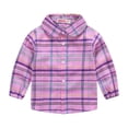 thumbnail image 1 of WOLLED Toddler Baby Cotton T-Shirt Little Boys Girls Long Sleeve Plaid Shirt Kids Button Shirt Spring Fall T-Shirt top Clothing for 1-6T, 1 of 9