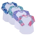 thumbnail image 1 of WOLLED Toddler Baby Girls Basic Plain Long Sleeve Cotton T Shirts Kids Spring Fall Casual Tee Shirt Floral Blouse for 2-10 Years Old, 1 of 10