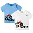 thumbnail image 1 of WOLLED Toddler Baby Summer Short-Sleeve T-Shirt for Boys 1-8T Kids Summer 100% Organic Cotton Tees Shirt Tops Casual Cartoon Tee Shirt Blouse, 1 of 9