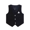 thumbnail image 1 of WOLLED Toddler Gentleman Dress Suit Vest Kids Boys Formal Suit Vest Youth Birthday Single-Breasted Vest for 2-15Y Baby Sleeveless Vest, 1 of 8