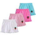 thumbnail image 1 of WOLLED Toddler Girls Cotton Linen Shorts Baby Summer Elastic Waist Solid Color Casual Pants 1-5T, 1 of 11