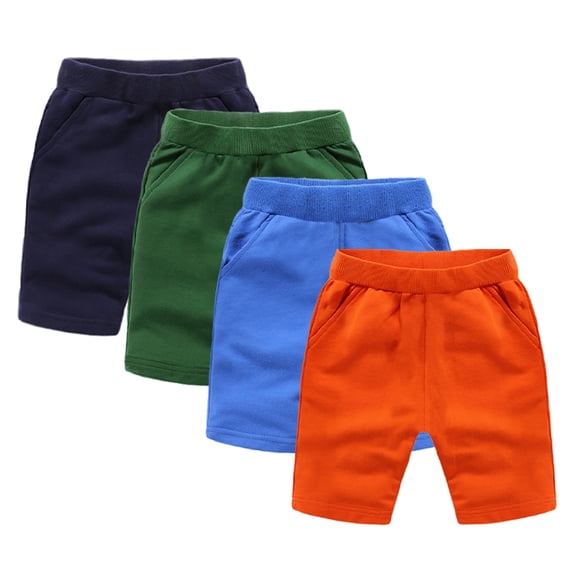 WOLLED Toddler Kids Boys Summer Shorts Solid Color Casual Shorts Excursive Shorts Beach Sport Cargo Pants Shorts 9M-10Y