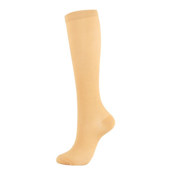 WOLLED Women & Men Compression Socks,Graduated Supports Socks for Running, Athletic Sports Knee High Long Sports Socks