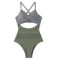 thumbnail image 1 of WOLLED Women's One Piece Swimwear Soft Halter Swimwear for Swimsuit Party Hawaii 1 Piece Swimsuit, 1 of 7