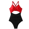 thumbnail image 1 of WOLLED Women's Swimwear One Piece Comfortable Strappy Swimsuit 1 Piece Swimwear Women String Bikini Set, 1 of 8