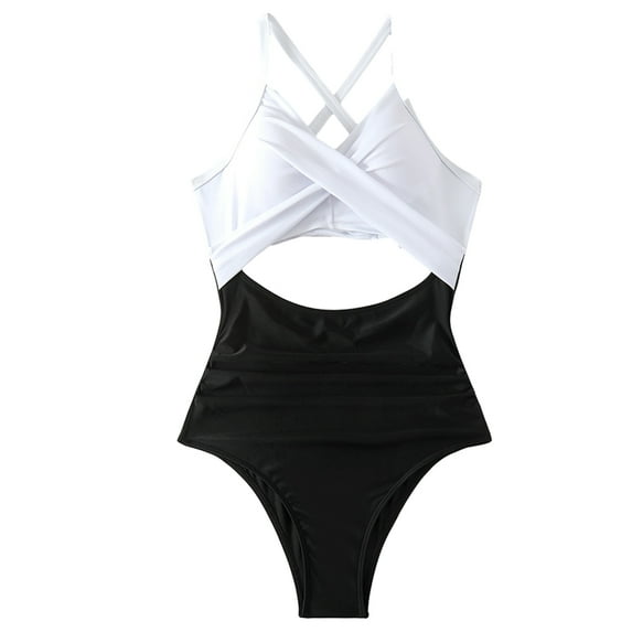 WOLLED Women's Swimwear One Piece Comfortable Strappy Swimsuit 1 Piece Swimwear Women String Bikini Set