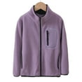 thumbnail image 1 of WOLLED Youth Fleece Jacket 5-14Y Kids Boys Girls Warm Lightweight Coats Fashion Windbreaker Liner for Medium Large Children's, 1 of 9
