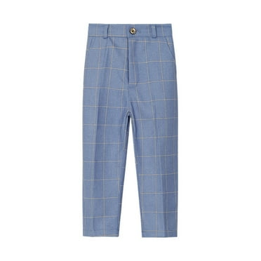 WOLLEDR Toddler Kids Boys Suit Pants Teenagers Hosting Gown Pants Boys Casual Long Trousers for 2-14 T