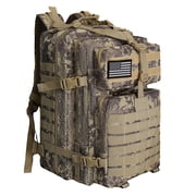 WOLT | 50L Camping Backpack--Large Multifunction Outdoor Molle Bag Backpacks Camokhaki