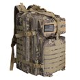thumbnail image 1 of WOLT | 50L Camping Backpack--Large Multifunction Outdoor Molle Bag Backpacks Camokhaki, 1 of 7