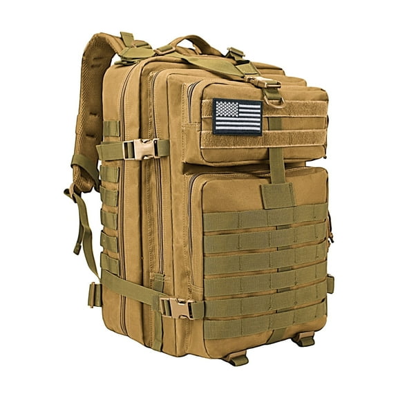 WOLT | 50L Camping Backpack--Large Multifunction Outdoor Molle Bag Backpacks Khaki