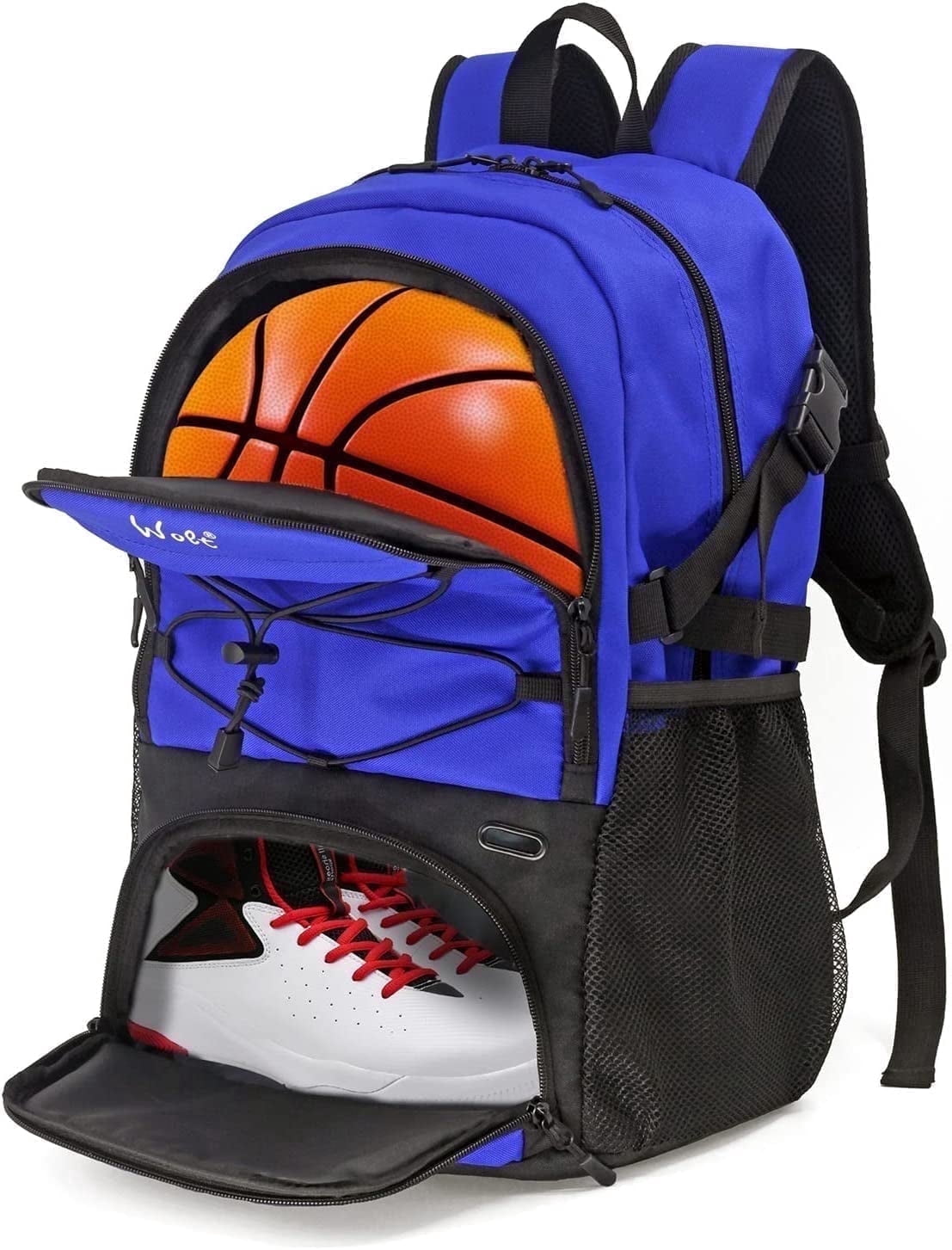 WOLT Blue Basketball Bag Backpack Bag for Men--Best Accessories Gym Daily Use 1 Pack