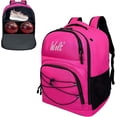 thumbnail image 1 of WOLT Pink Bowling Ball Bag 2Ball Bowling Backpack with Protective Foam Padded & Shoe Compartment, 1 of 7
