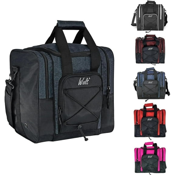 WOLT | Bowling Ball Bag--Single Ball Tote Bag Fit Bowling Accessories Oxford Fabric Healthygrey