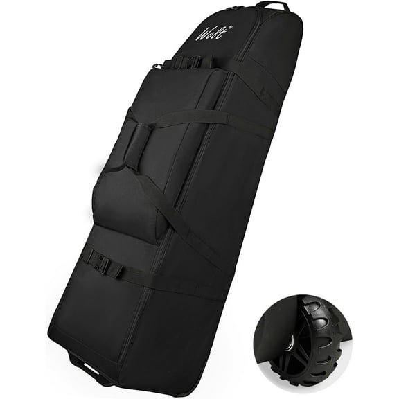 WOLT Golf Travel Bag With Wheels Soft Padded-Resistant and Waterproof Golf Travel Bag for Airlines